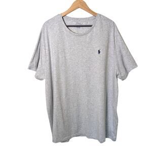 Polo Ralph Lauren Grey Jersey Crew Neck Short Sleeve T shirt Mens XXL Preppy